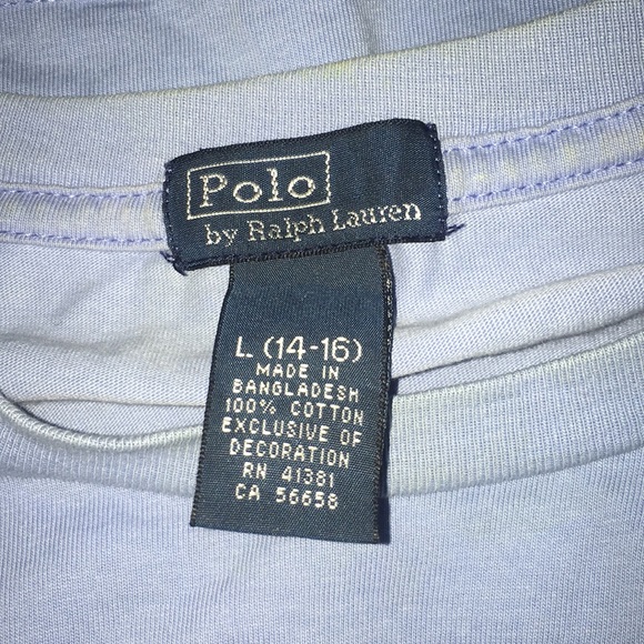 Men’s light blue Polo by Ralph Lauren Shirt - Picture 3 of 3